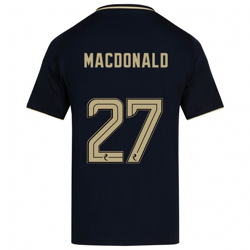 נשים אנגוס מקדונלד #27 כחול נייבי זהב הרחק ג'רזי 2025/26 חולצה קצרה