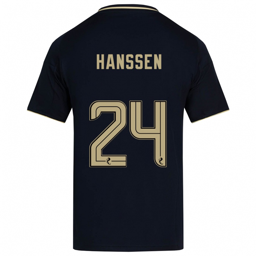 נשים נאדין הנסן #24 כחול נייבי זהב הרחק ג'רזי 2025/26 חולצה קצרה