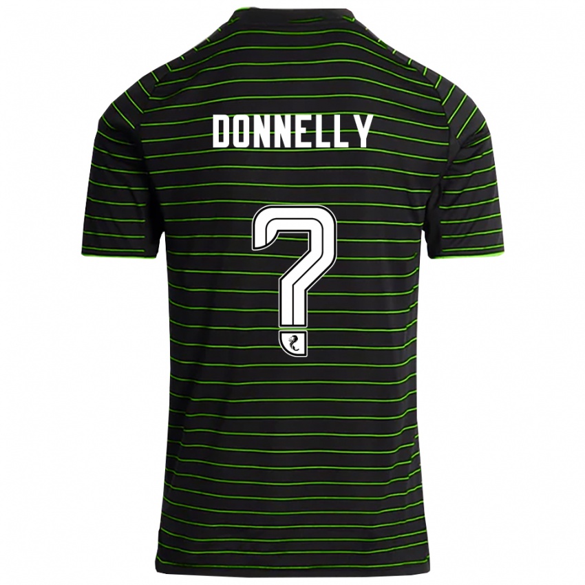 נשים ג'ייקוב דונלי #0 שחור ירוק הרחק ג'רזי 2025/26 חולצה קצרה