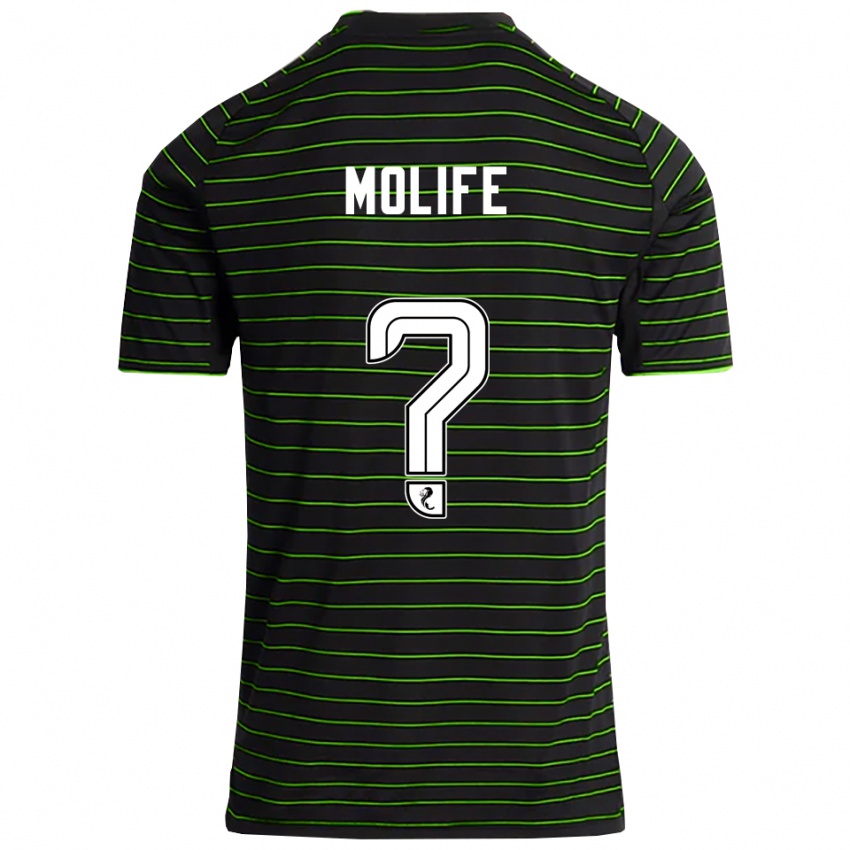 נשים יחזקאל מוליף #0 שחור ירוק הרחק ג'רזי 2025/26 חולצה קצרה