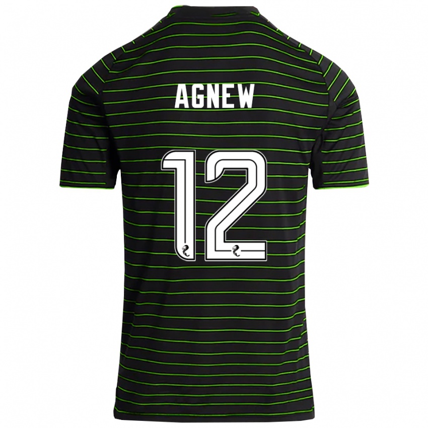 נשים מרפי אלכסנדרה אגניו #12 שחור ירוק הרחק ג'רזי 2025/26 חולצה קצרה