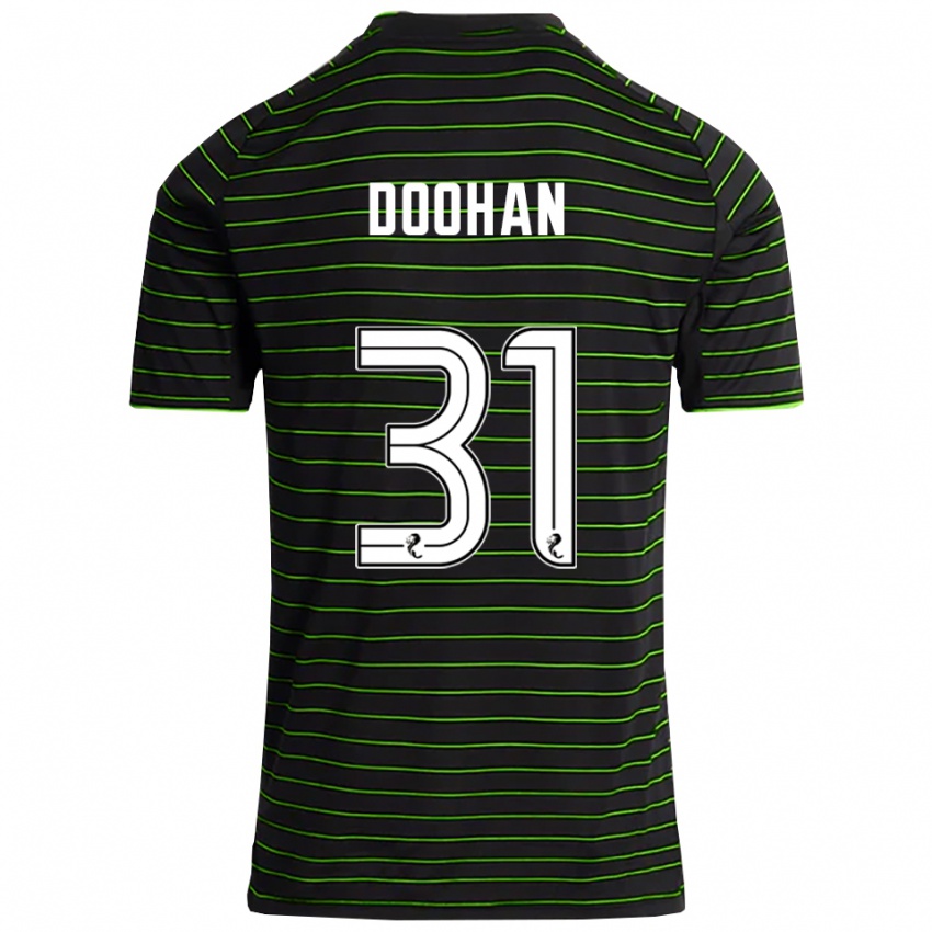 נשים רוס דוהאן #31 שחור ירוק הרחק ג'רזי 2025/26 חולצה קצרה