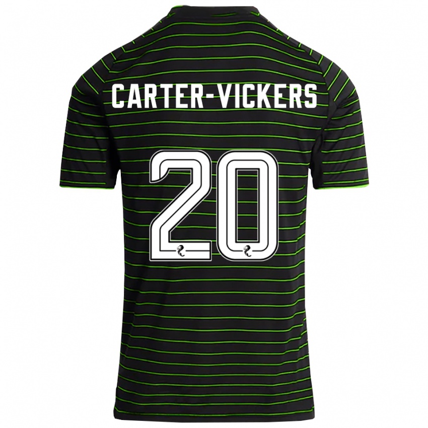 נשים קמרון קרטר-ויקרס #20 שחור ירוק הרחק ג'רזי 2025/26 חולצה קצרה