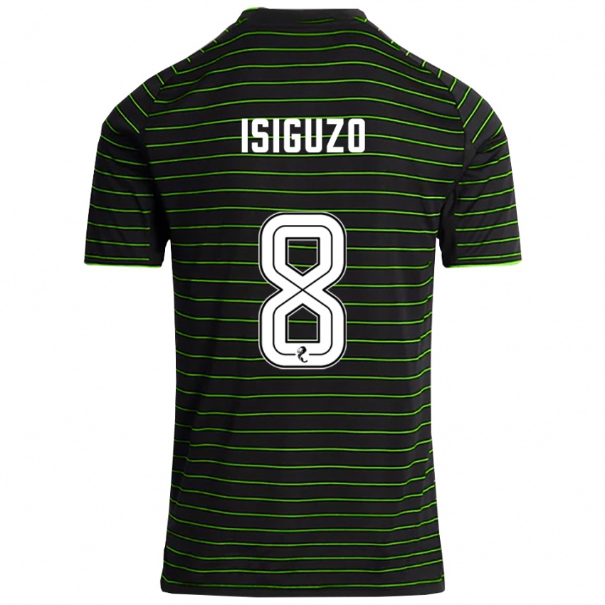 נשים סמואל איזיגוזו #8 שחור ירוק הרחק ג'רזי 2025/26 חולצה קצרה
