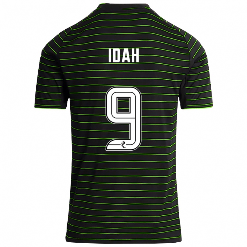 נשים אדם אידה #9 שחור ירוק הרחק ג'רזי 2025/26 חולצה קצרה