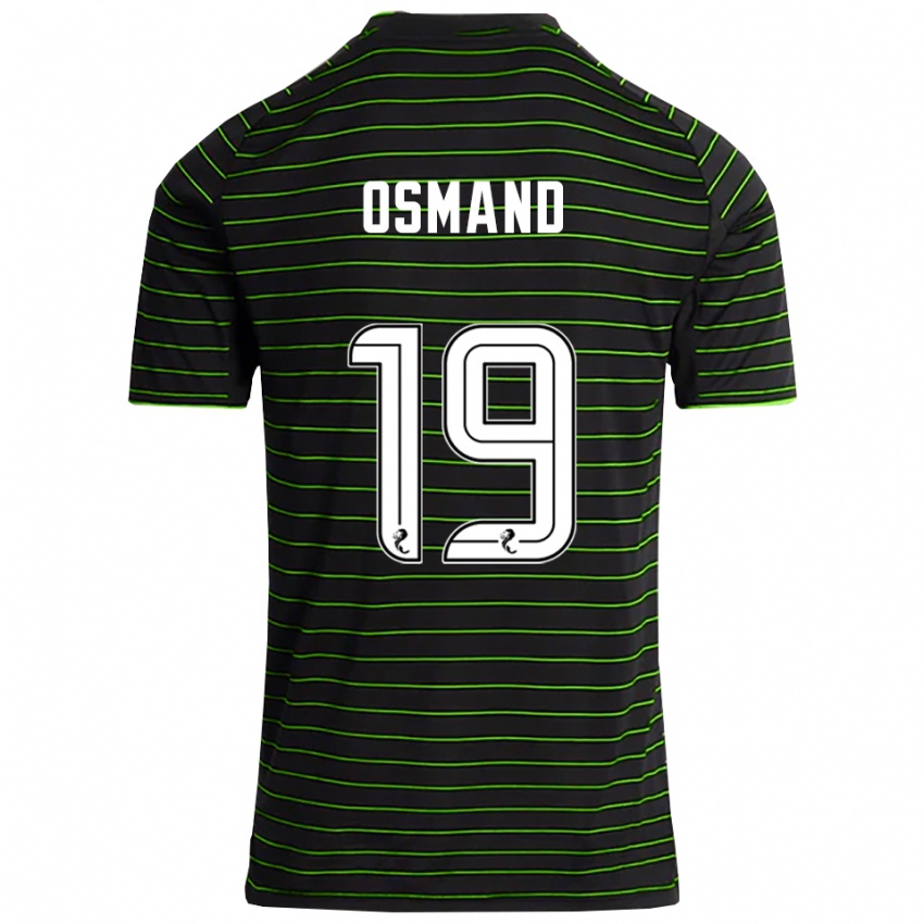 נשים Callum Osmand #19 שחור ירוק הרחק ג'רזי 2025/26 חולצה קצרה