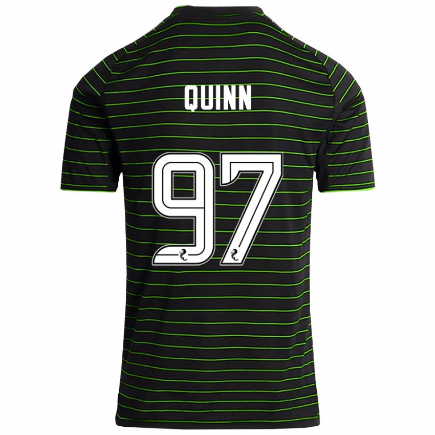 נשים בן קווין #97 שחור ירוק הרחק ג'רזי 2025/26 חולצה קצרה