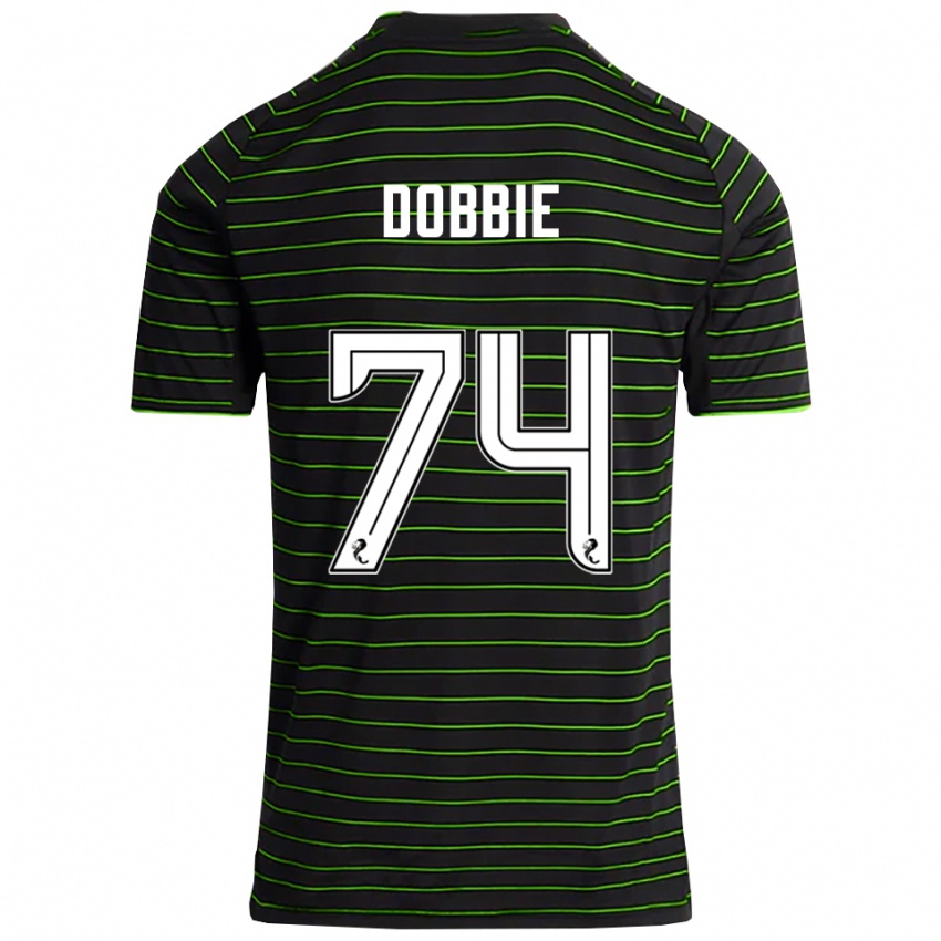 נשים לואיס דובי #74 שחור ירוק הרחק ג'רזי 2025/26 חולצה קצרה