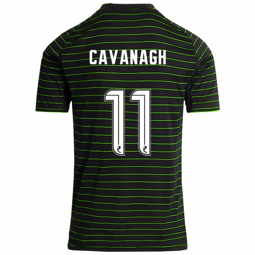 נשים קולט קוואנו #11 שחור ירוק הרחק ג'רזי 2025/26 חולצה קצרה