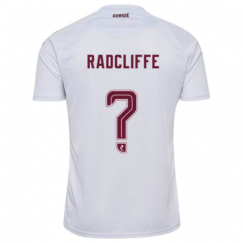 נשים Josh Radcliffe #0 לבן בורדו הרחק ג'רזי 2025/26 חולצה קצרה