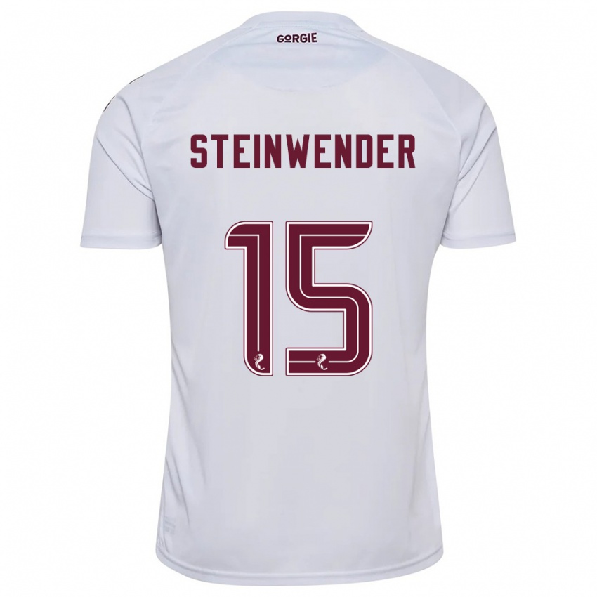 נשים מיכאל שטיינוונדר #15 לבן בורדו הרחק ג'רזי 2025/26 חולצה קצרה