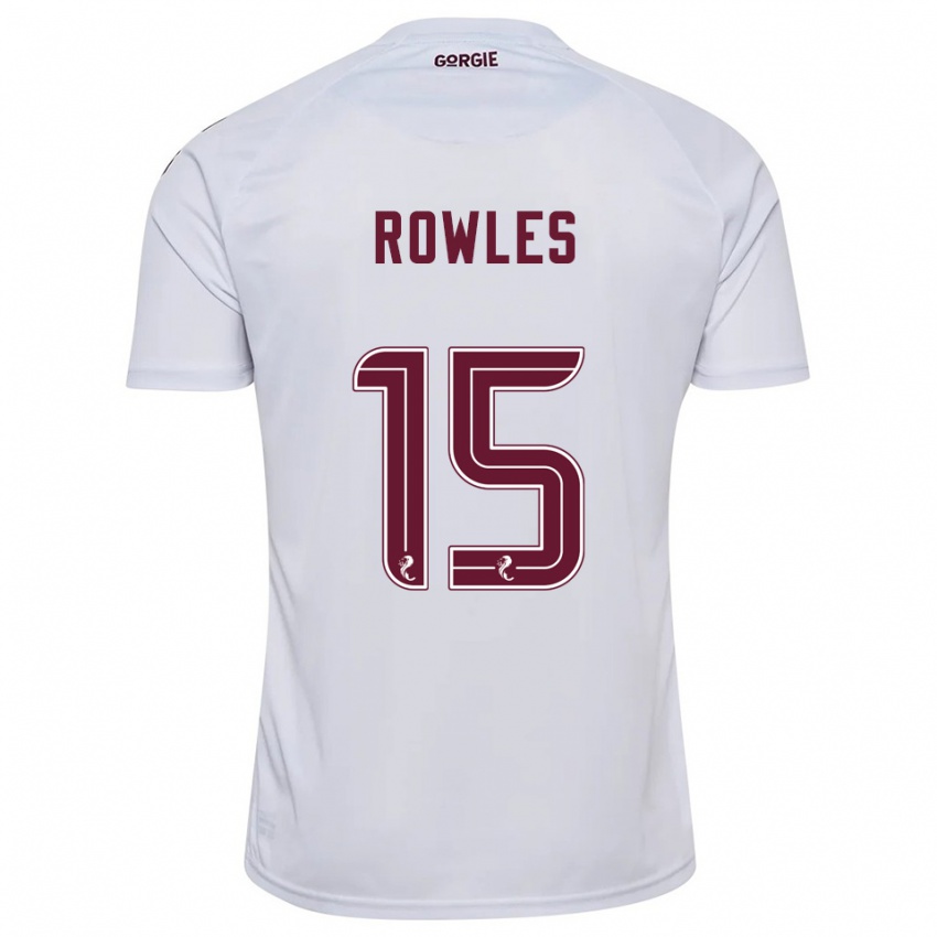 נשים קייה ראולס #15 לבן בורדו הרחק ג'רזי 2025/26 חולצה קצרה