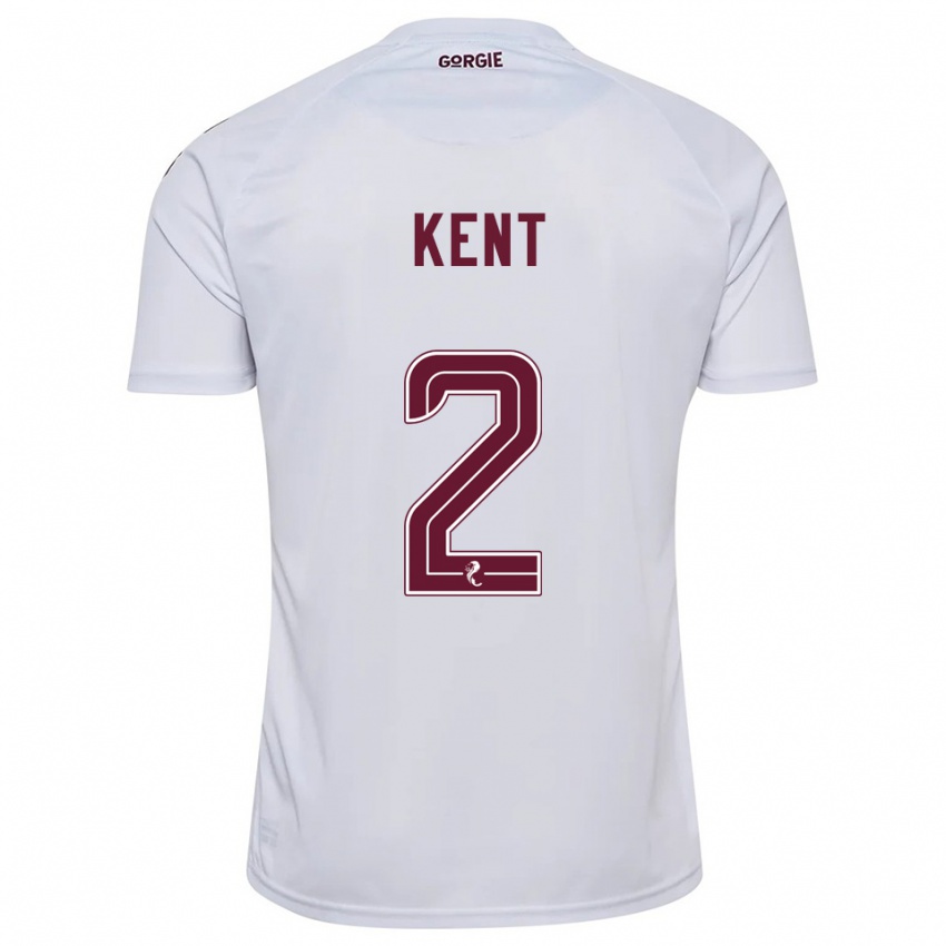 נשים פרנקי קנט #2 לבן בורדו הרחק ג'רזי 2025/26 חולצה קצרה