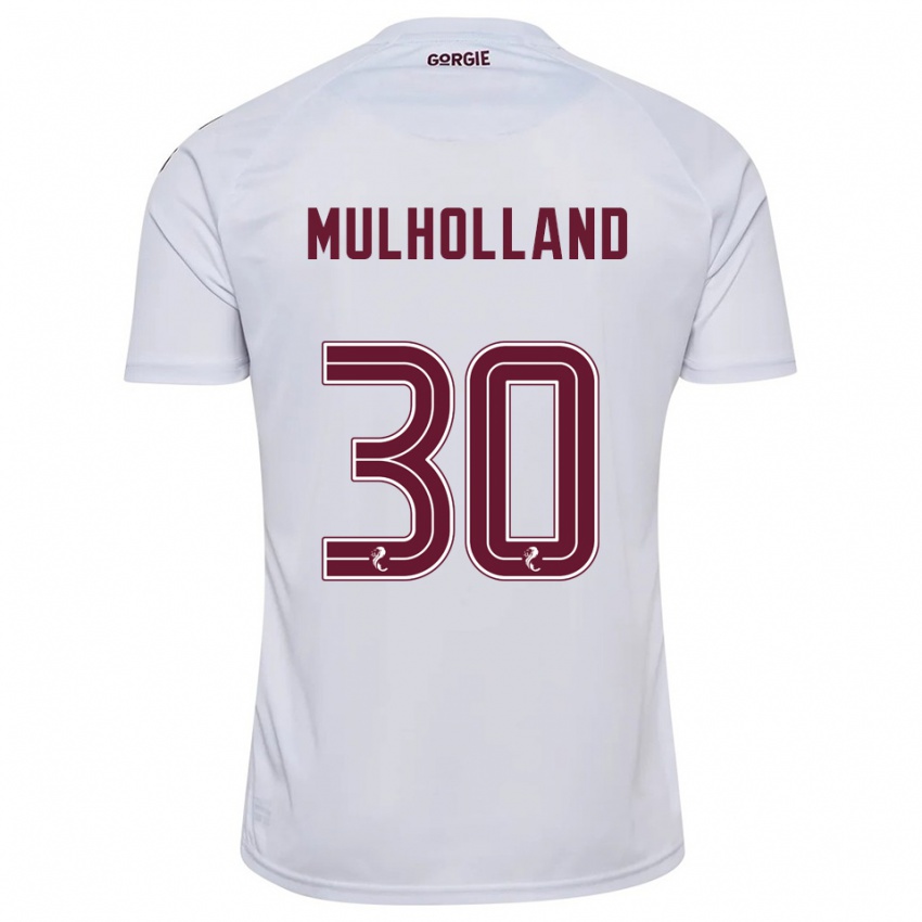 נשים James Mulholland #30 לבן בורדו הרחק ג'רזי 2025/26 חולצה קצרה