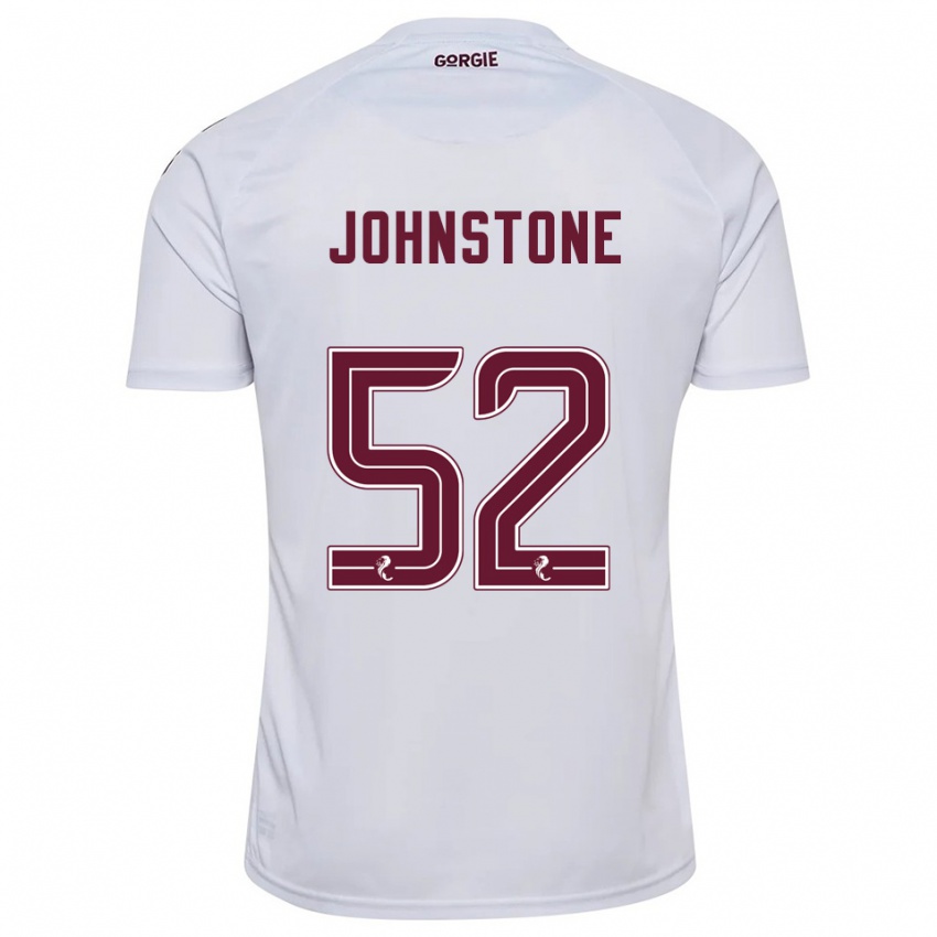 נשים רייצ'ל ג'ונסטון #52 לבן בורדו הרחק ג'רזי 2025/26 חולצה קצרה