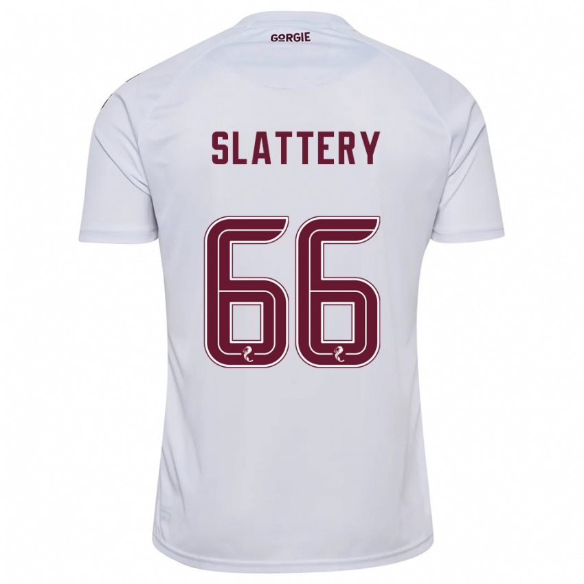 נשים ג'נה סלאטרי #66 לבן בורדו הרחק ג'רזי 2025/26 חולצה קצרה
