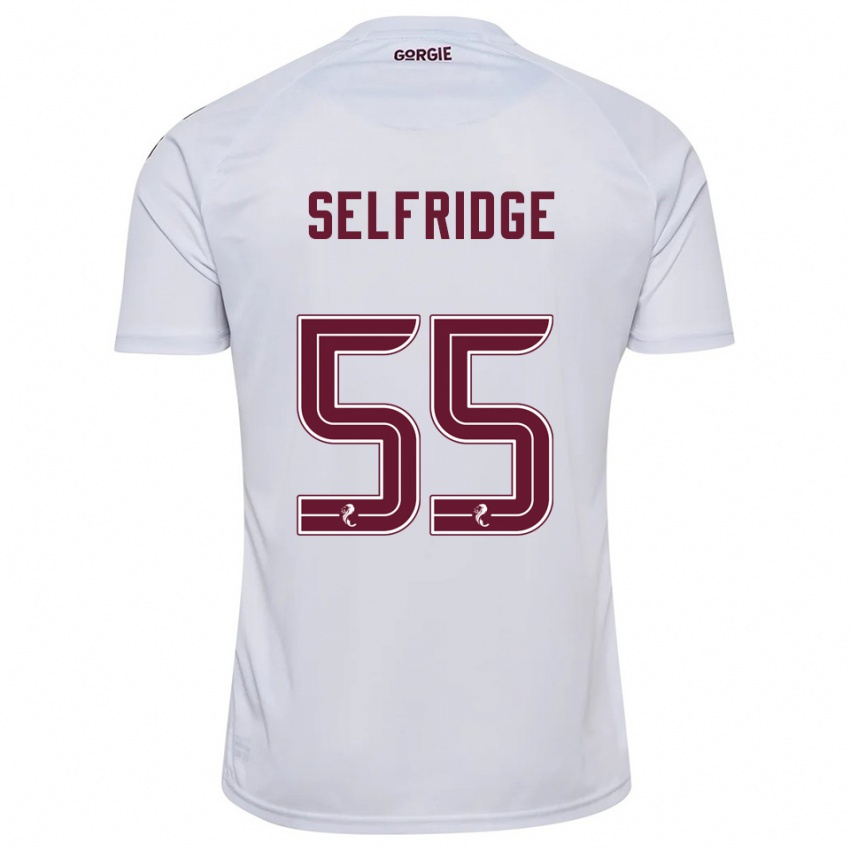 נשים Louis Selfridge #55 לבן בורדו הרחק ג'רזי 2025/26 חולצה קצרה