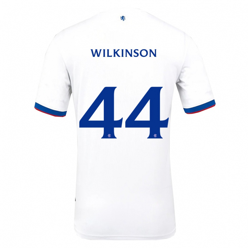 נשים קייטי וילקינסון #44 לבן אדום כחול הרחק ג'רזי 2025/26 חולצה קצרה