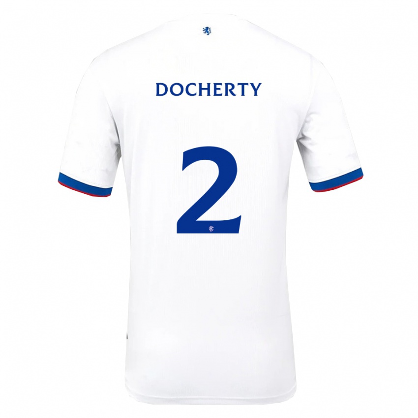 נשים ניקולה דוקארטי #2 לבן אדום כחול הרחק ג'רזי 2025/26 חולצה קצרה