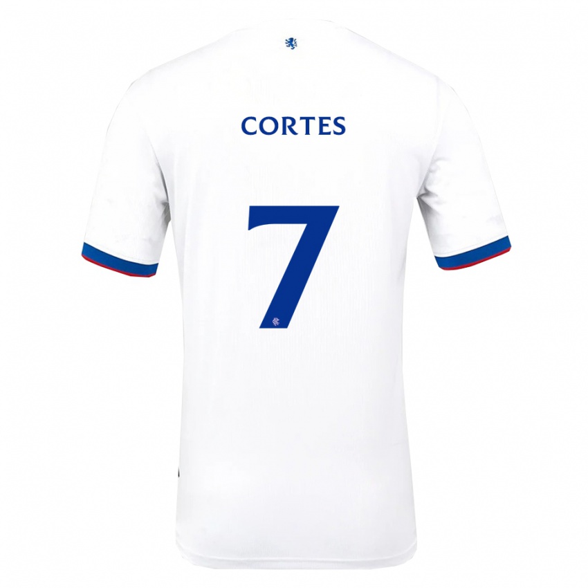 נשים אוסקר קורטס #7 לבן אדום כחול הרחק ג'רזי 2025/26 חולצה קצרה