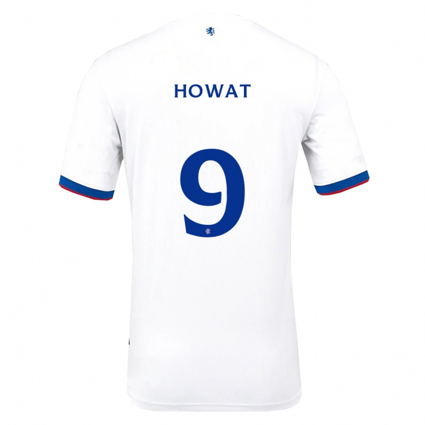 נשים Kirsty Howat #9 לבן אדום כחול הרחק ג'רזי 2025/26 חולצה קצרה