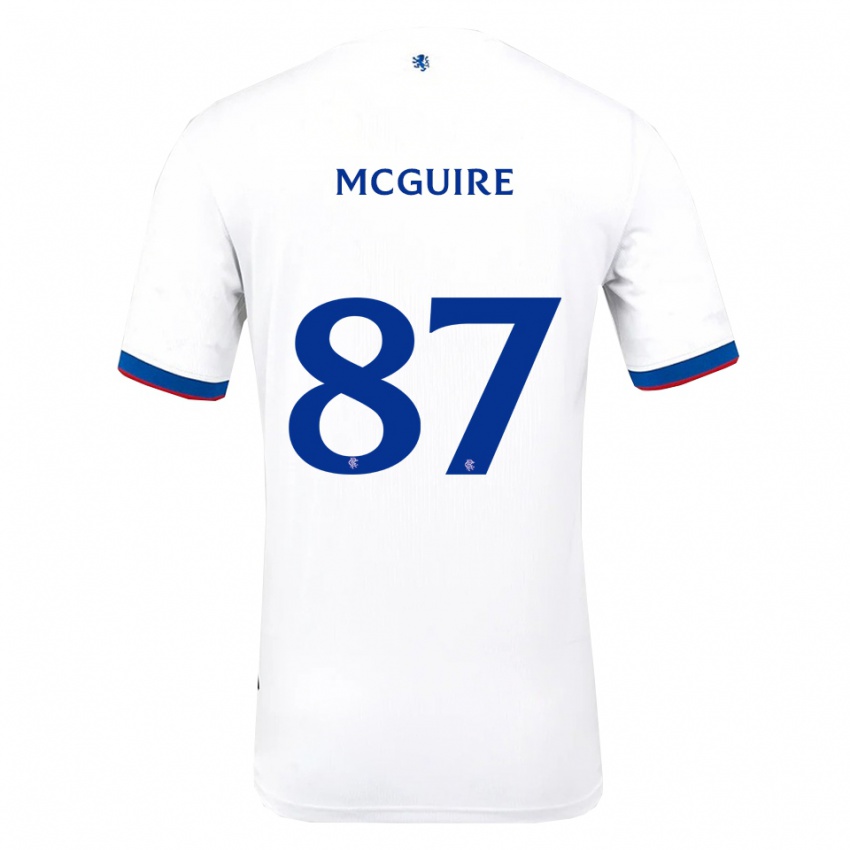 נשים Rydnn Mcguire #87 לבן אדום כחול הרחק ג'רזי 2025/26 חולצה קצרה