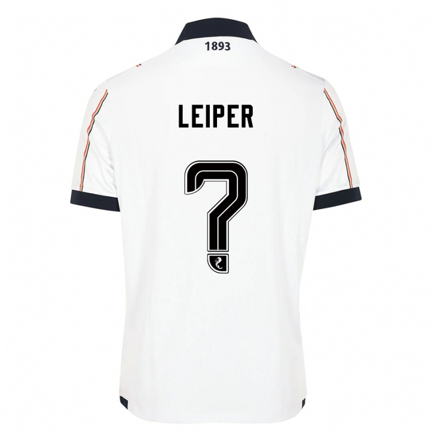 נשים Ashton Leiper #0 לבן כחול נייבי אדום הרחק ג'רזי 2025/26 חולצה קצרה