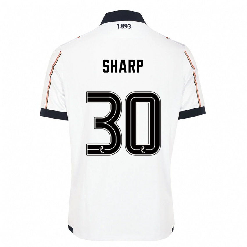 נשים הארי שארפ #30 לבן כחול נייבי אדום הרחק ג'רזי 2025/26 חולצה קצרה