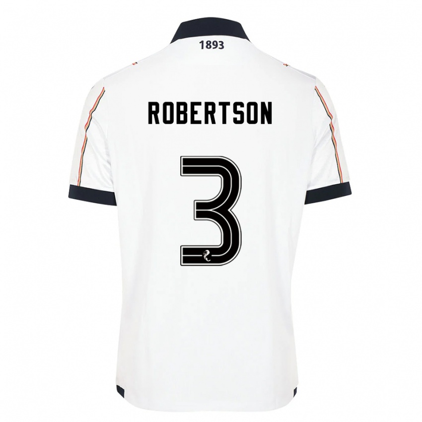 נשים קלארק רוברטסון #3 לבן כחול נייבי אדום הרחק ג'רזי 2025/26 חולצה קצרה