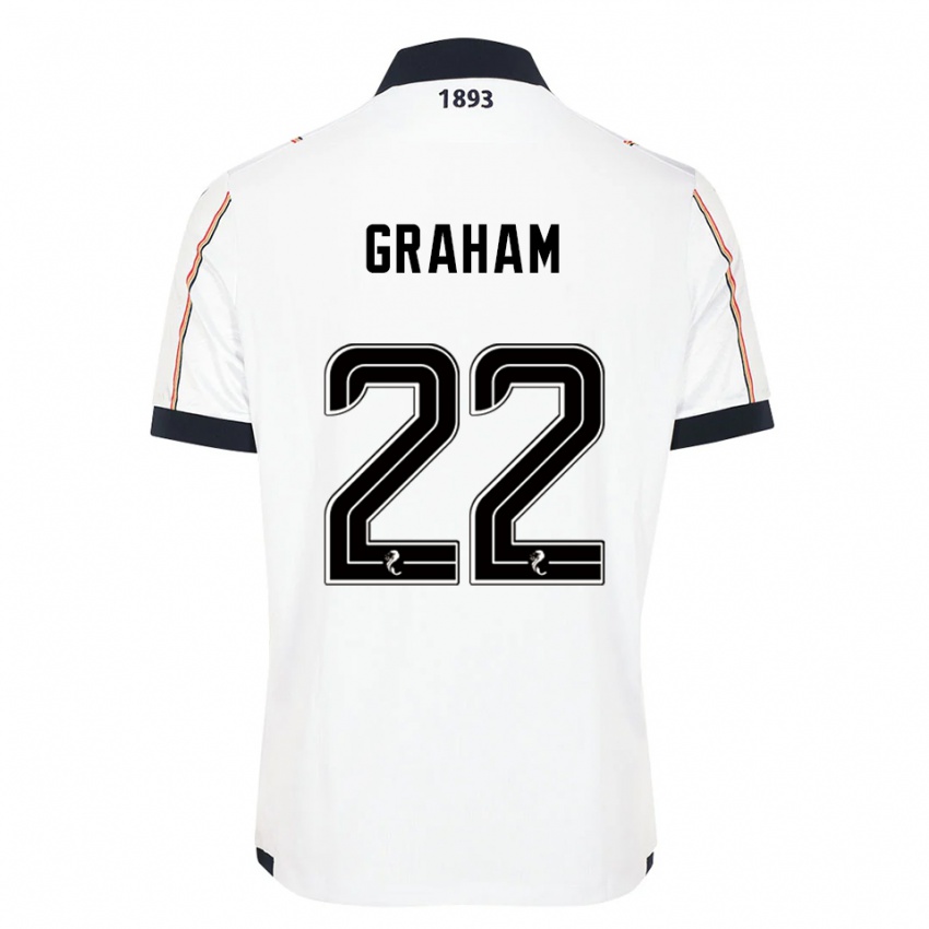 נשים Luke Graham #22 לבן כחול נייבי אדום הרחק ג'רזי 2025/26 חולצה קצרה