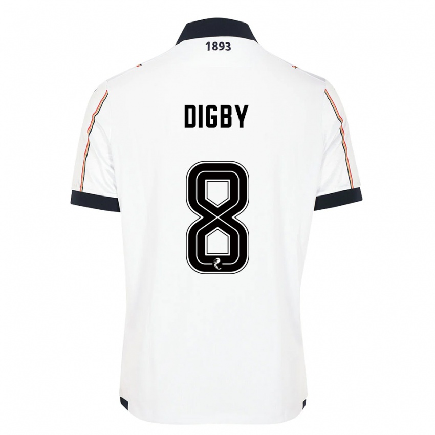 נשים פול דיגבי #8 לבן כחול נייבי אדום הרחק ג'רזי 2025/26 חולצה קצרה