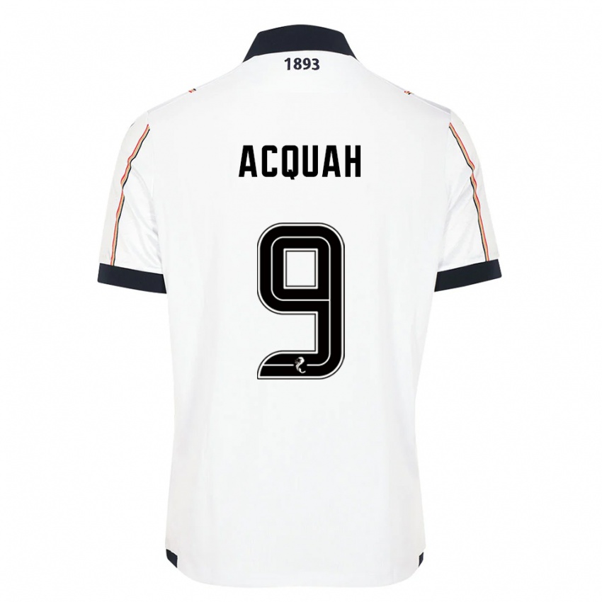 נשים אמיל אקווה #9 לבן כחול נייבי אדום הרחק ג'רזי 2025/26 חולצה קצרה