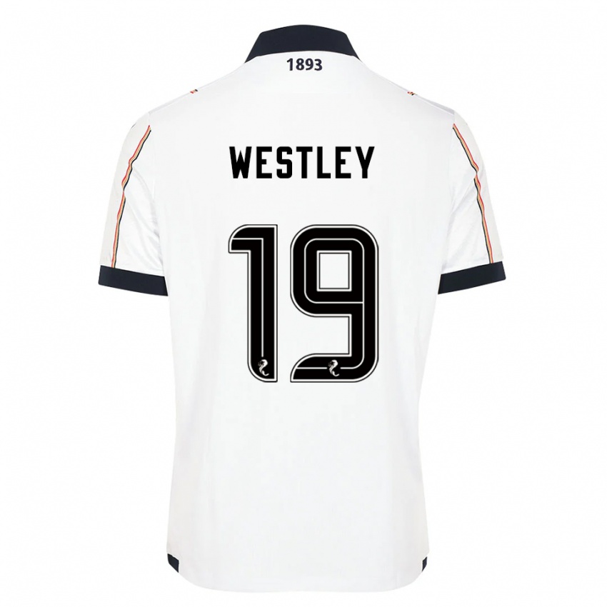 נשים ג׳ו ווסטלי #19 לבן כחול נייבי אדום הרחק ג'רזי 2025/26 חולצה קצרה