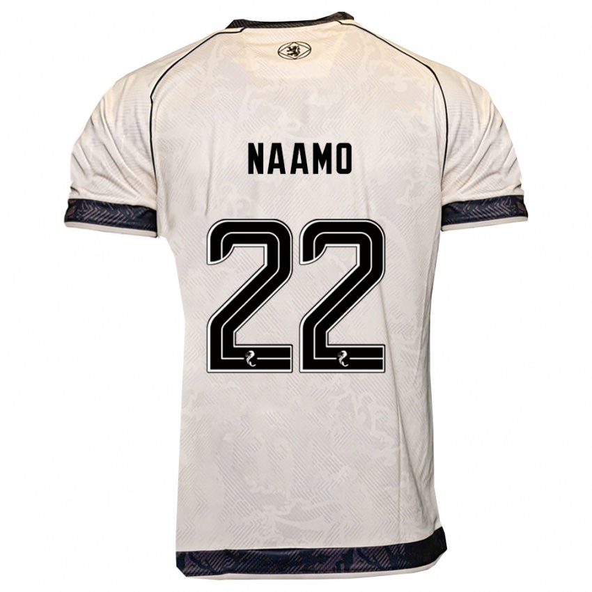נשים דריו נאמו #22 לבן שחור הרחק ג'רזי 2025/26 חולצה קצרה