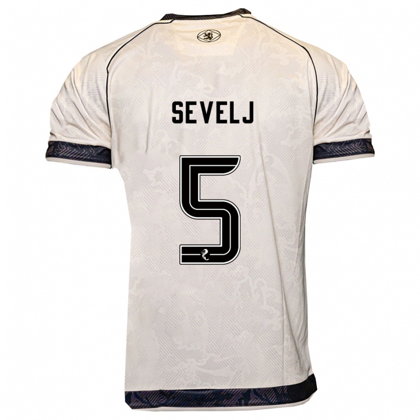 נשים ויקו סוולי #5 לבן שחור הרחק ג'רזי 2025/26 חולצה קצרה