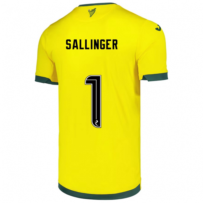 נשים רפאל זלינגר #1 צהוב ירוק הרחק ג'רזי 2025/26 חולצה קצרה