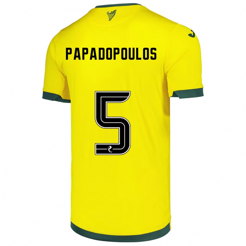 נשים סטייסי שופה פאפאדופולוס #5 צהוב ירוק הרחק ג'רזי 2025/26 חולצה קצרה