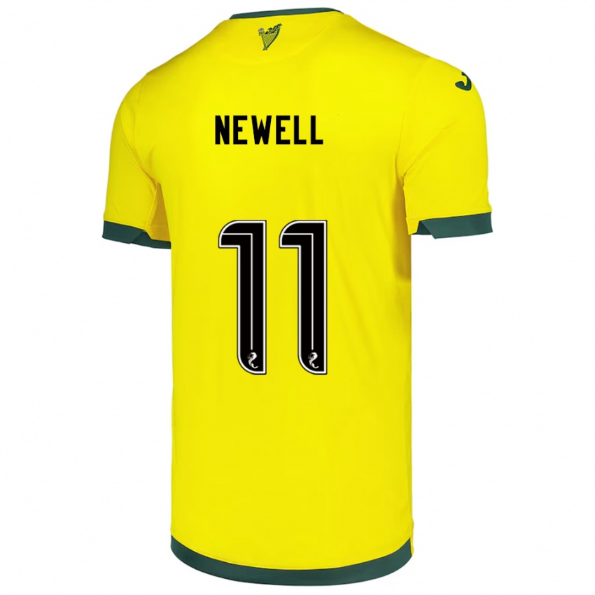 נשים ג'ו ניואל #11 צהוב ירוק הרחק ג'רזי 2025/26 חולצה קצרה