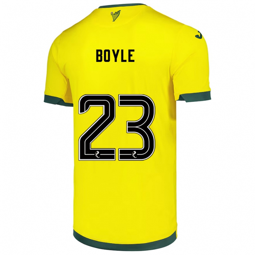 נשים רייצ'ל בויל #23 צהוב ירוק הרחק ג'רזי 2025/26 חולצה קצרה