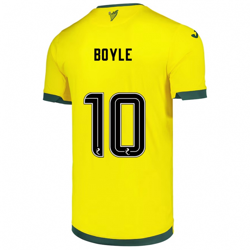 נשים מרטין בויל #10 צהוב ירוק הרחק ג'רזי 2025/26 חולצה קצרה