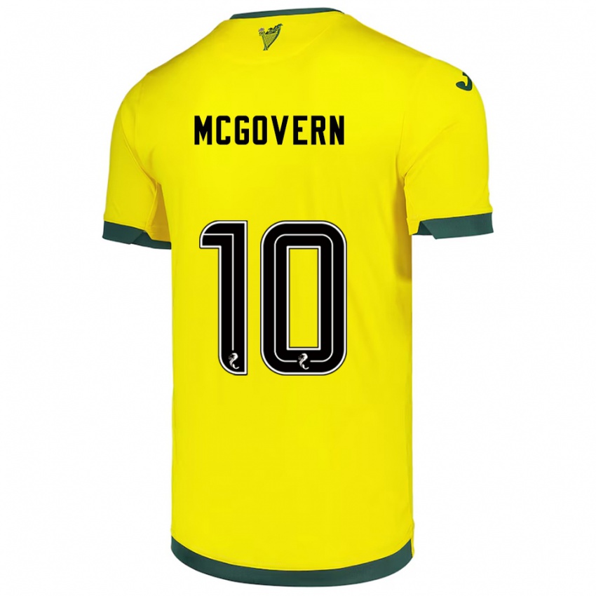 נשים Kathleen Mcgovern #10 צהוב ירוק הרחק ג'רזי 2025/26 חולצה קצרה