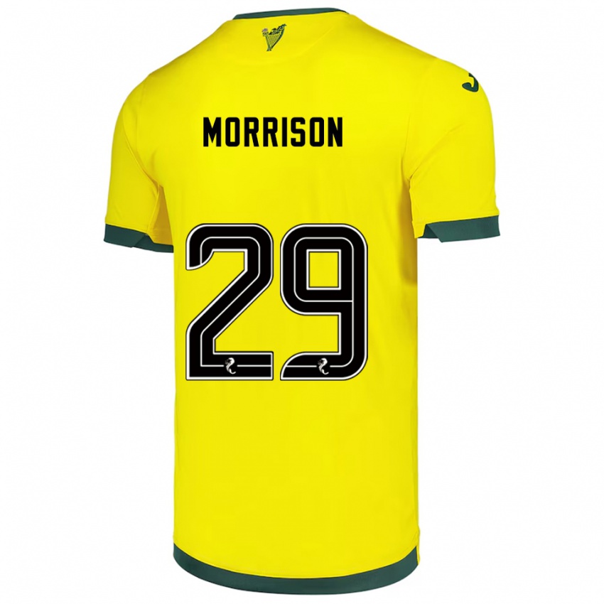 נשים Kirsty Morrison #29 צהוב ירוק הרחק ג'רזי 2025/26 חולצה קצרה