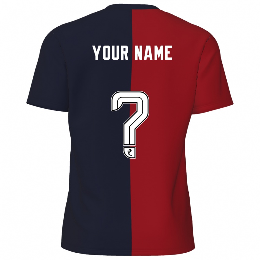 נשים השם שלך #0 אדום כחול נייבי הרחק ג'רזי 2025/26 חולצה קצרה