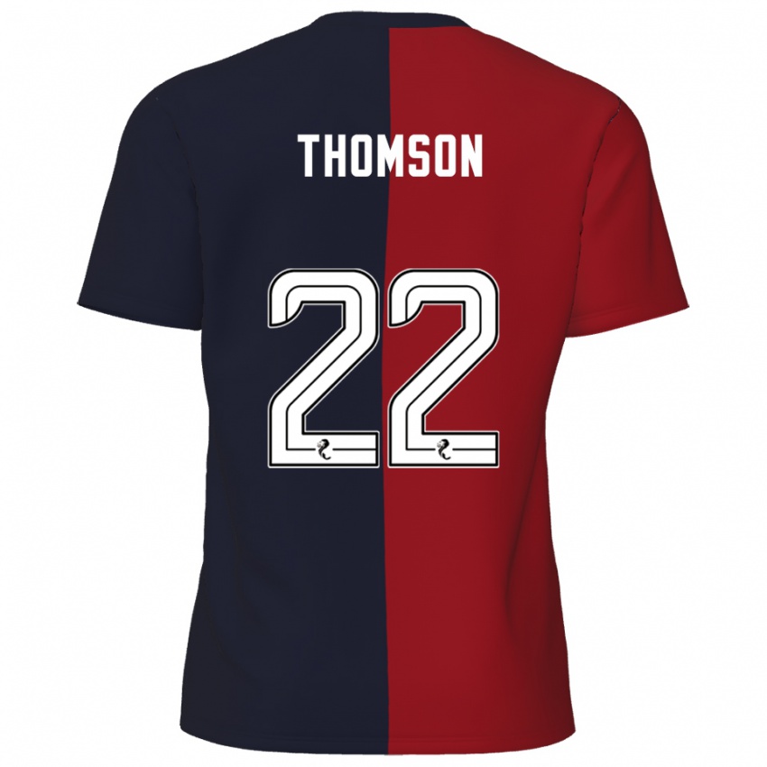 נשים Jack Thomson #22 אדום כחול נייבי הרחק ג'רזי 2025/26 חולצה קצרה