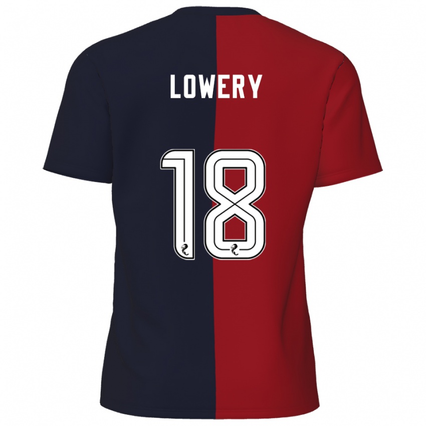 נשים טום לווארי #18 אדום כחול נייבי הרחק ג'רזי 2025/26 חולצה קצרה