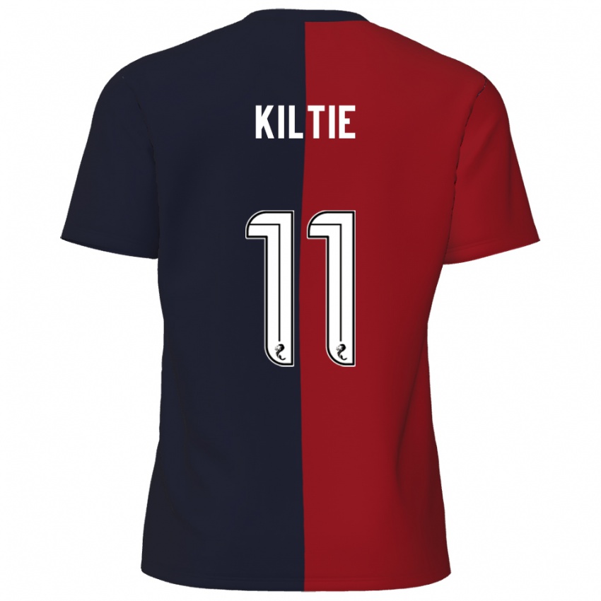 נשים גרג קילטי #11 אדום כחול נייבי הרחק ג'רזי 2025/26 חולצה קצרה