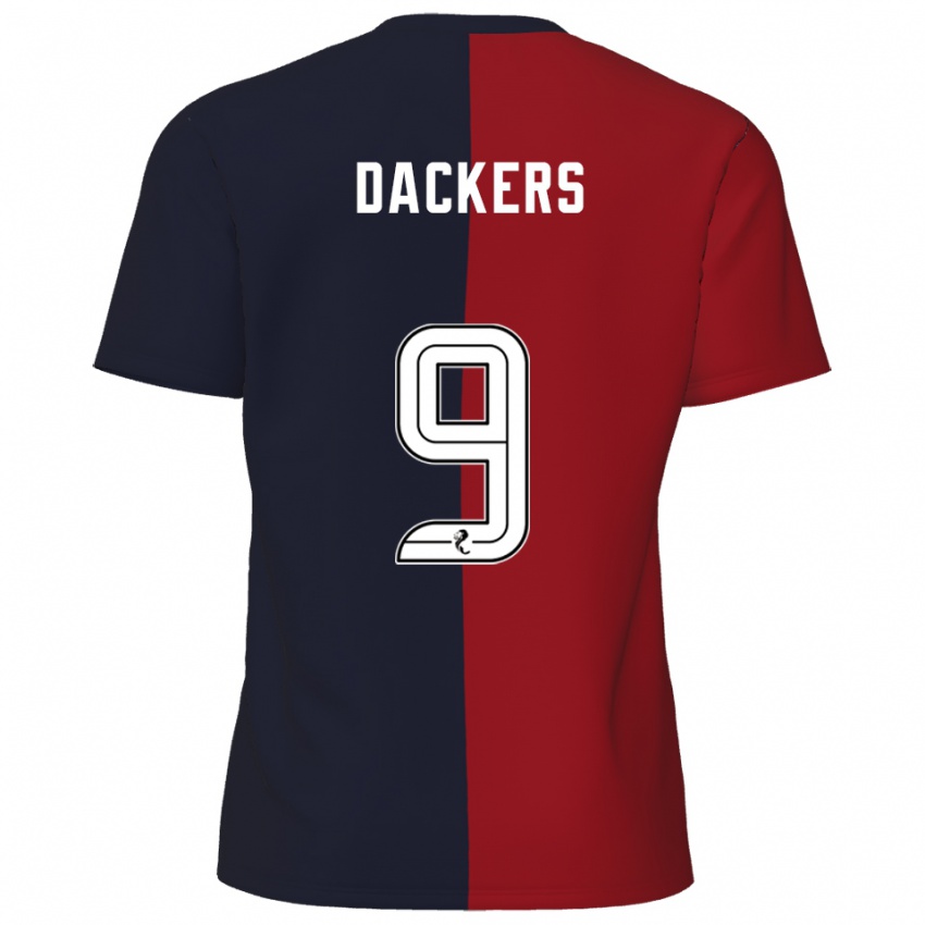 נשים מרקוס דאקרס #9 אדום כחול נייבי הרחק ג'רזי 2025/26 חולצה קצרה