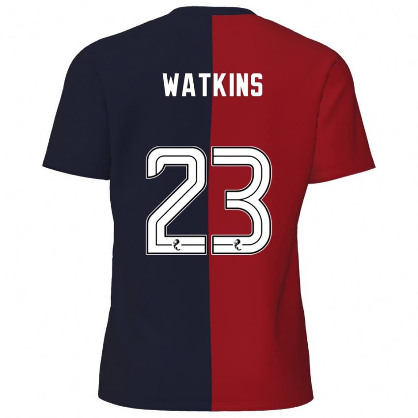 נשים מארלי ווטקינס #23 אדום כחול נייבי הרחק ג'רזי 2025/26 חולצה קצרה