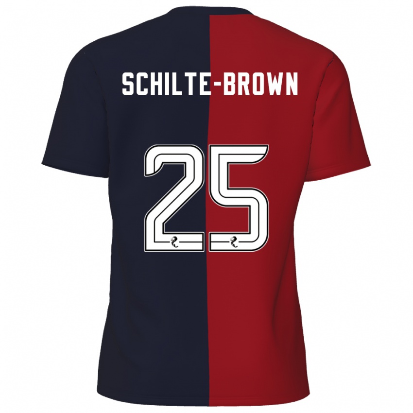 נשים אית׳ן לייק שילטה-בראון #25 אדום כחול נייבי הרחק ג'רזי 2025/26 חולצה קצרה