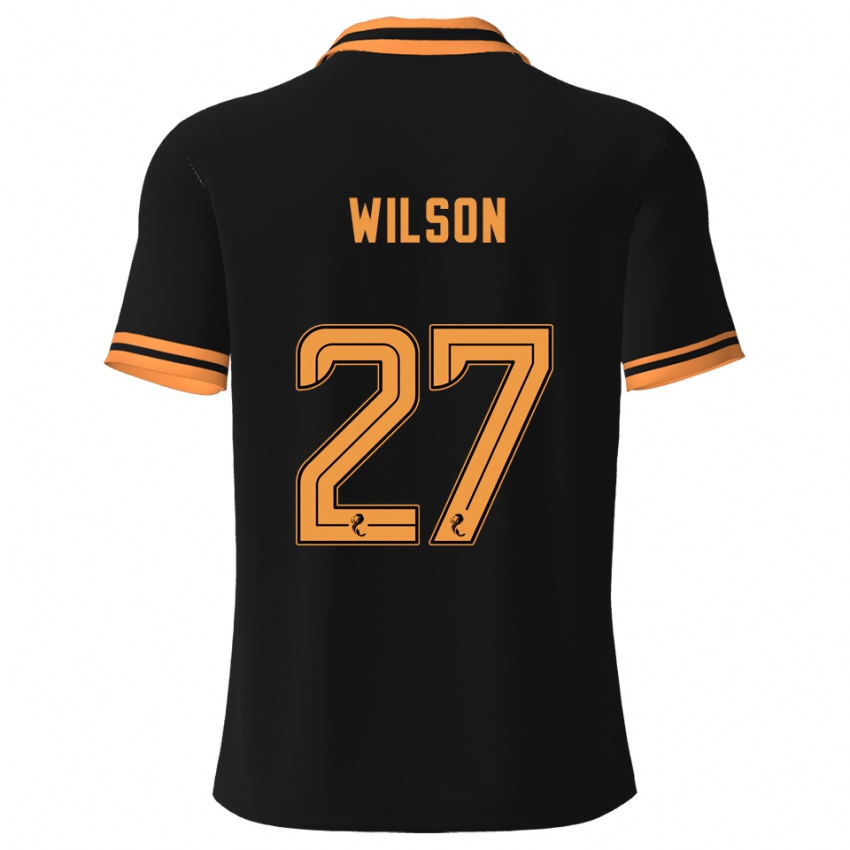 נשים דני וילסון #27 שחור צהוב הרחק ג'רזי 2025/26 חולצה קצרה